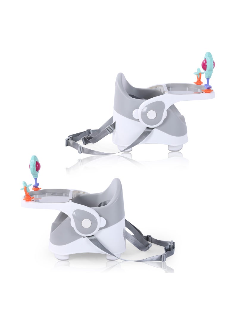 TEKNUM كرسي معزز محمول بحزام أمان 3 نقاط - رمادي - Image 4