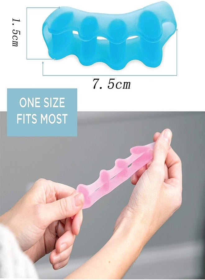 Arabest - Toe Overlap Separator Silicone Five Hole Toe Splitter Thumb Eversion Corrector - Image 1