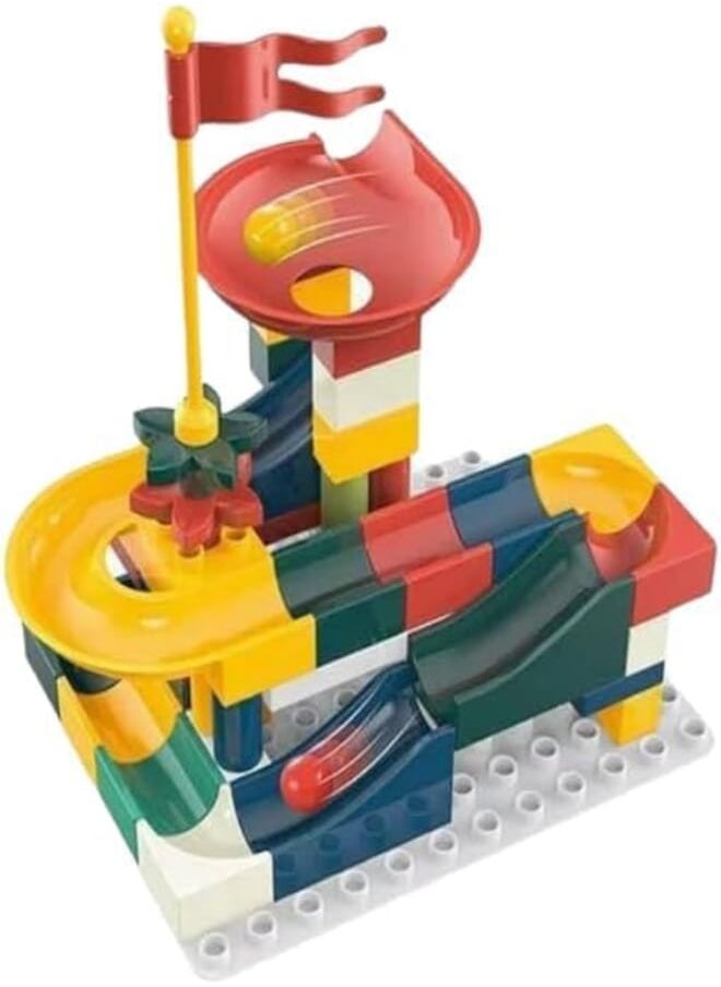 Mini Ball Pass Ramp Blocks – 52 Pieces to Create Fun and Creative Tracks | Educational Toy for Kids Ages 3+ | Ideal Gift for Boys and Girls (1) 