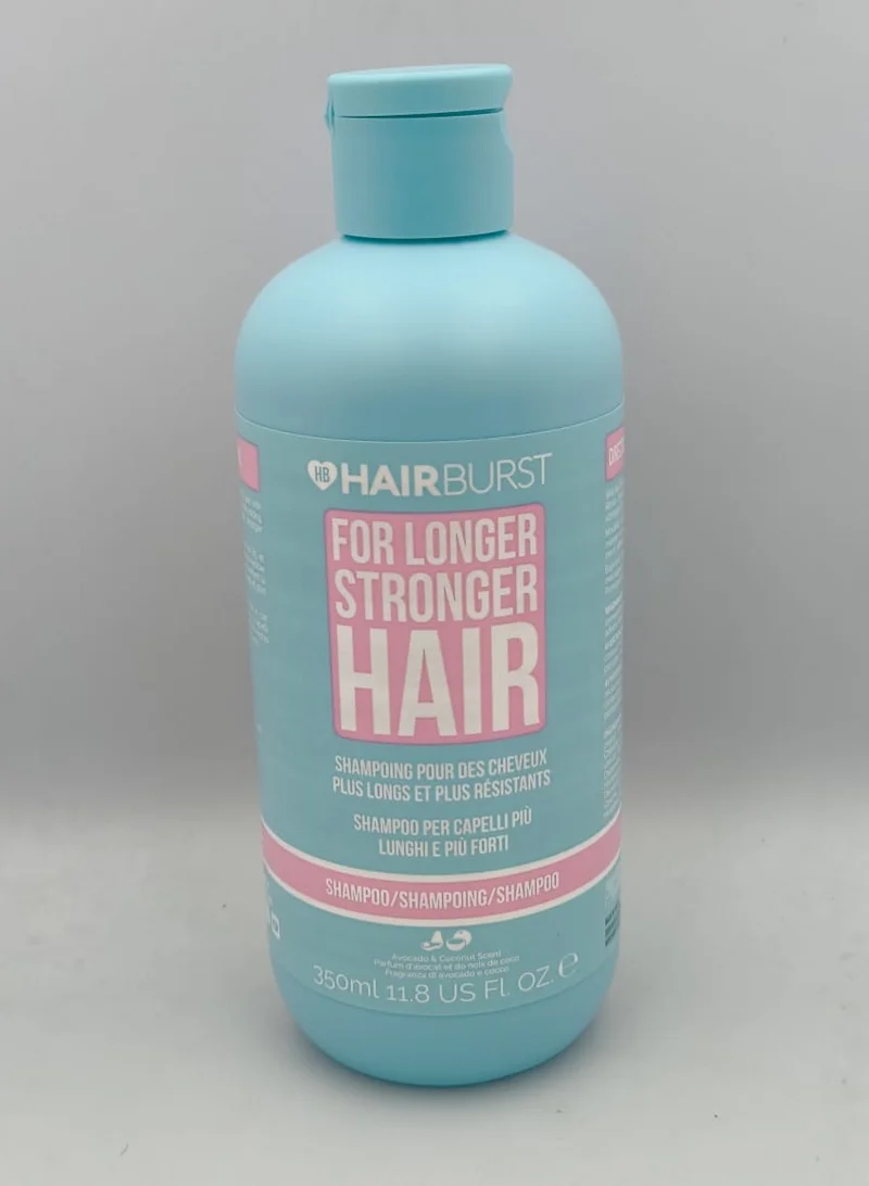 HAIR BURST Hair Growth Shampoo - Reduces Hair Loss - Strengthens Growth, Contains No SLS and Parabens, Coconut and Avocado Aroma, 350ml