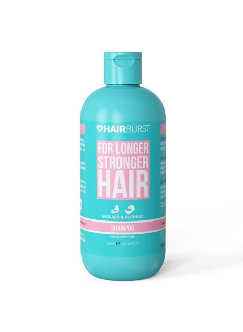 Hair Growth Shampoo For Woman - Reduces Hair Loss - Strengthens Existing Hair Growth - Contains No SLS and Parabens - Coconut and Avocado Aroma - New Bigger Bottles 350ml