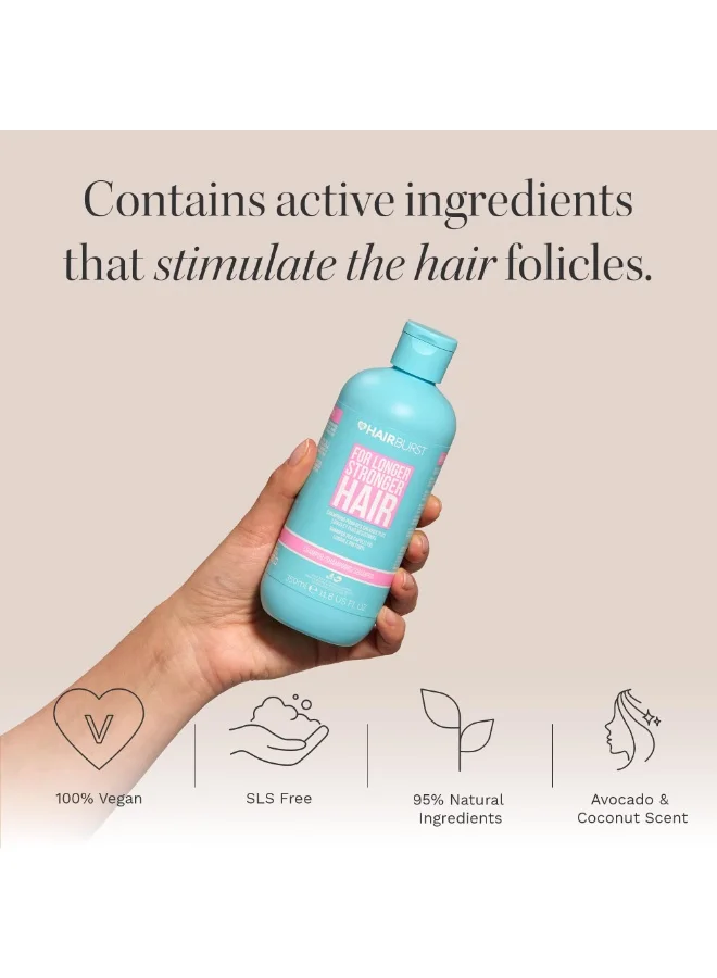 هيربرست شامبو لنمو الشعر - يقلل تساقط الشعر - يقوي النمو، خالٍ من  والبارابين، برائحة جوز الهند والأفوكادو،  مل