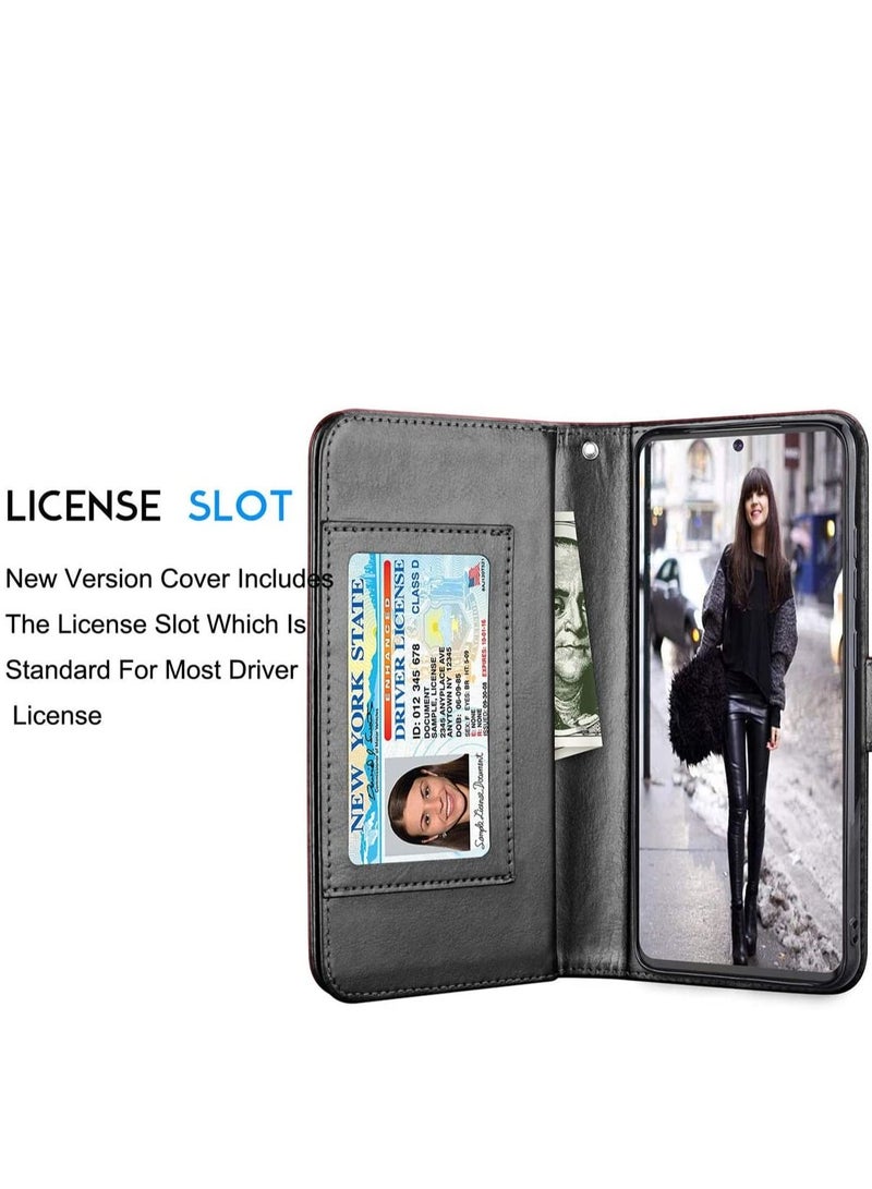 SYOSI Case for Galaxy S20, Galaxy S20 Wallet Case, Luxury PU Leather Carrying Folio Flip Cover Detachable Magnetic Hard Case Kickstand for Samsung Galaxy S20 - Image 5
