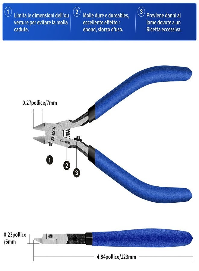 stedi Ultimate Model Nippers,[Left Hand Version] Sprue Cutter Ultra-thin Single-edged Hobby Nipper for Gundam Repairing Plastic Model and Miniature Model, 5-inch - Image 2