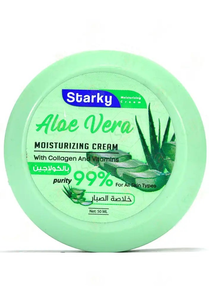 Starky Moisturizing Cream With Collagen and Vitamins With Aloe Vera Extract 50 ml 
