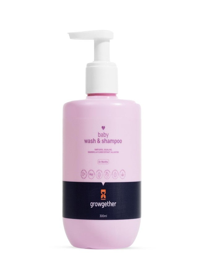 Growgether Baby Wash & Shampoo 300ml | No-Tears 2-in-1 Body Wash for Newborns & Infants 0+ Months | Dermatologist Tested, Pediatrician Approved, Hypoallergenic & Vegan | 9 Toxin-Free Formula - Image 1