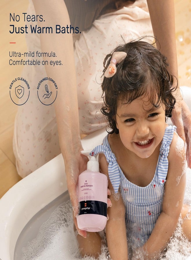 Growgether Baby Wash & Shampoo 300ml | No-Tears 2-in-1 Body Wash for Newborns & Infants 0+ Months | Dermatologist Tested, Pediatrician Approved, Hypoallergenic & Vegan | 9 Toxin-Free Formula - Image 3