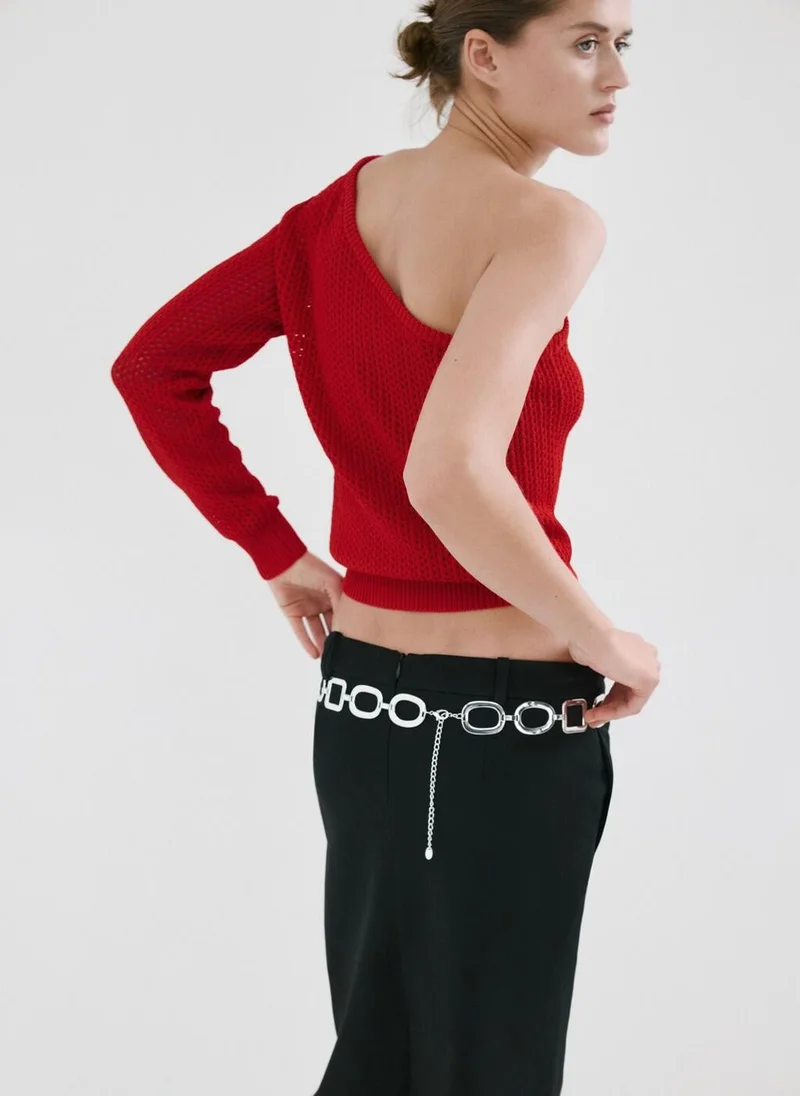 MANGO Asymmetric Knit Sweater