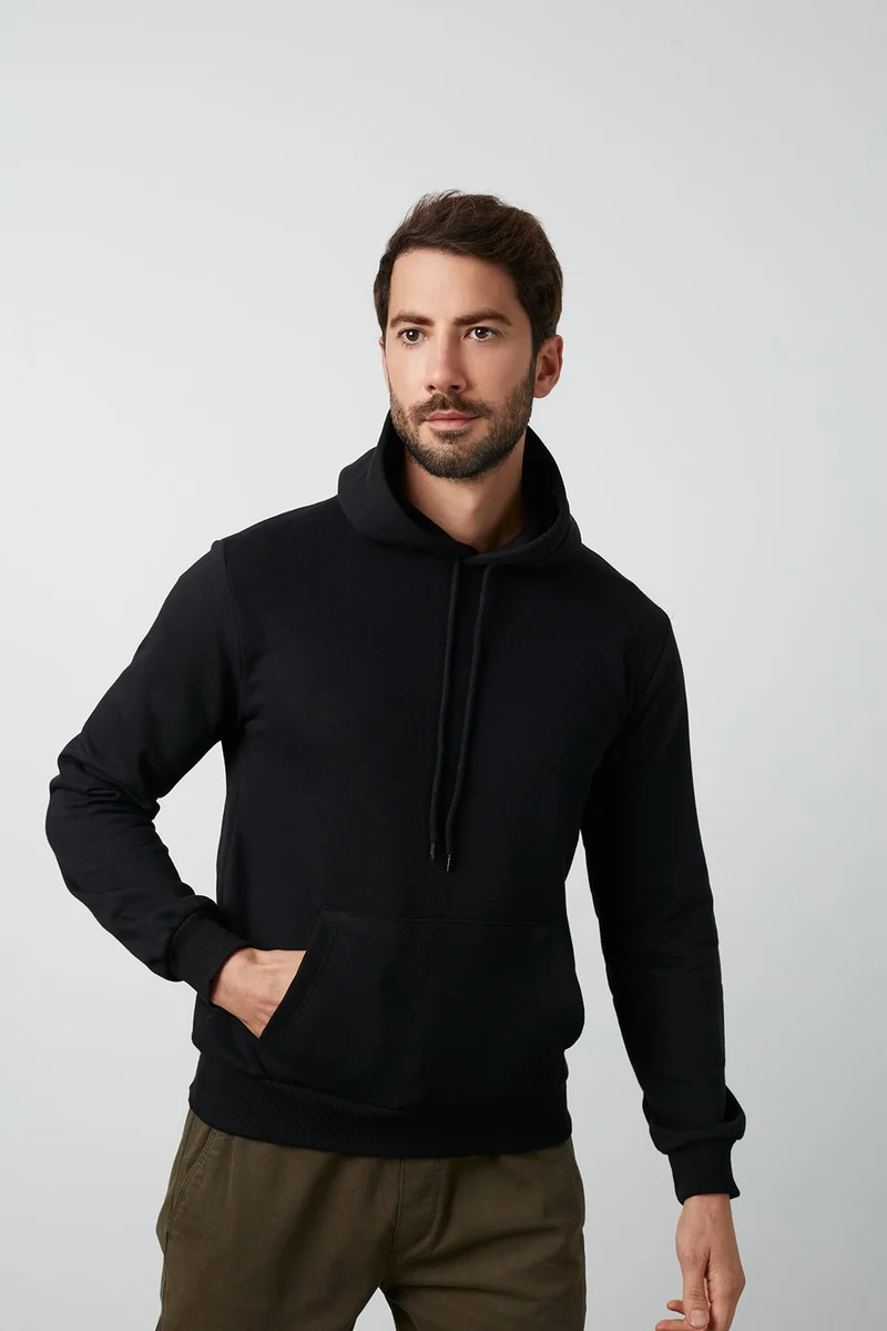 Buratti Cotton Kangaroo Pocket Hooded Sweat Men's Sweatshirt 541HOODIE