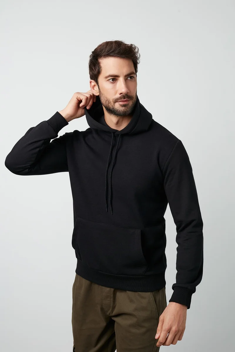 Buratti Cotton Kangaroo Pocket Hooded Sweat Men's Sweatshirt 541HOODIE