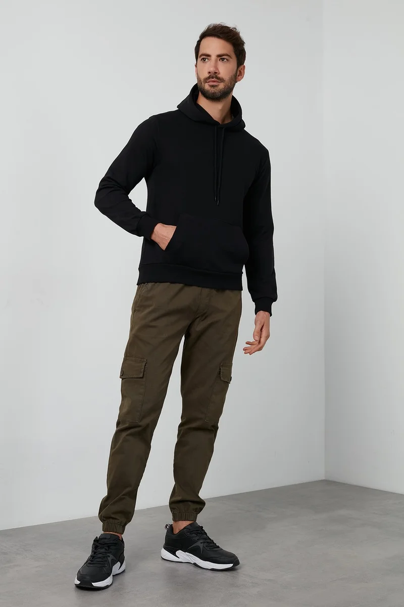 Buratti Cotton Kangaroo Pocket Hooded Sweat Men's Sweatshirt 541HOODIE