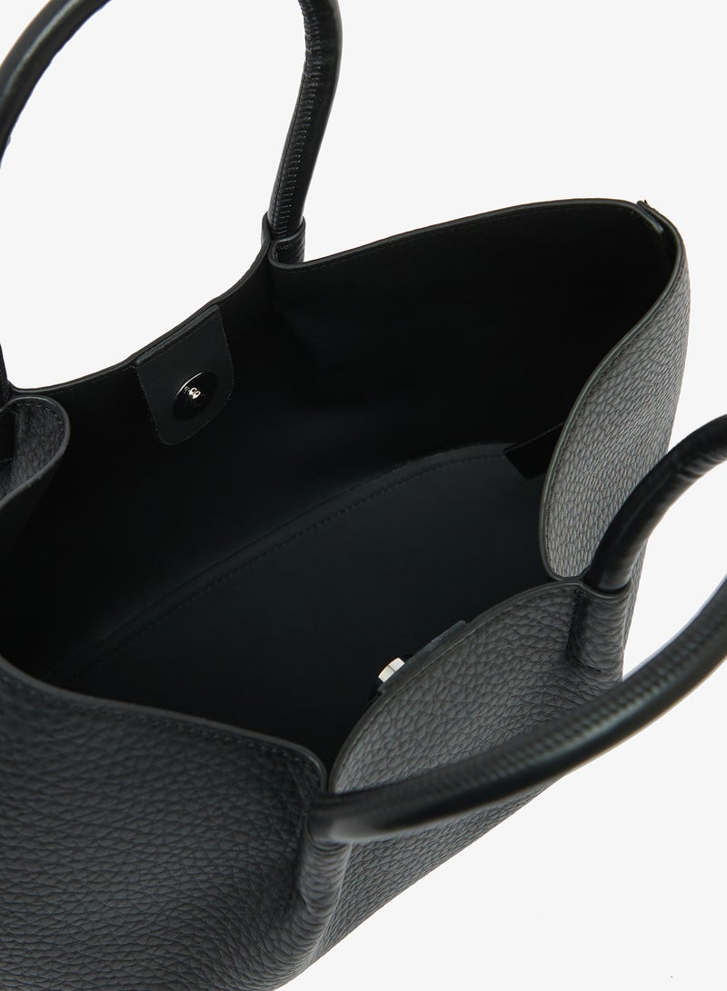 GLAMOROUS Ruched Top Handle Tote Bag - Image 4