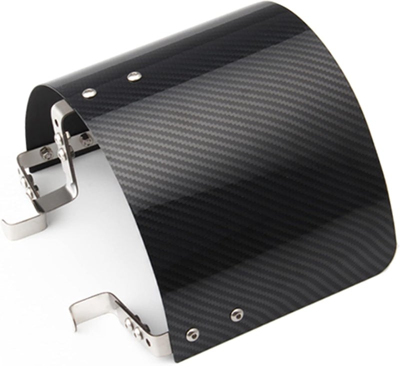 POSENG Protective Air Intake Heat Shield Wrap, Heat-Insulation Air Filter Cover 2.5" - 3.5" - (Carbon Fiber Style) - Image 1