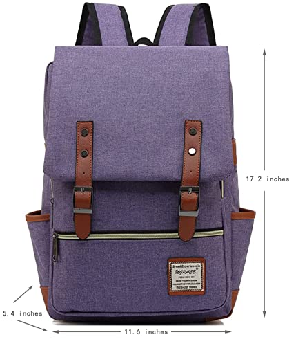 UGRACE Slim Business Laptop Backpack Elegant Casual Daypacks Outdoor Sports Rucksack College Shoulder Bag for Men Women, Tear Resistant Unique Travelling Backpack Fits up to 15.6Inch Laptop in Violet - Image 2