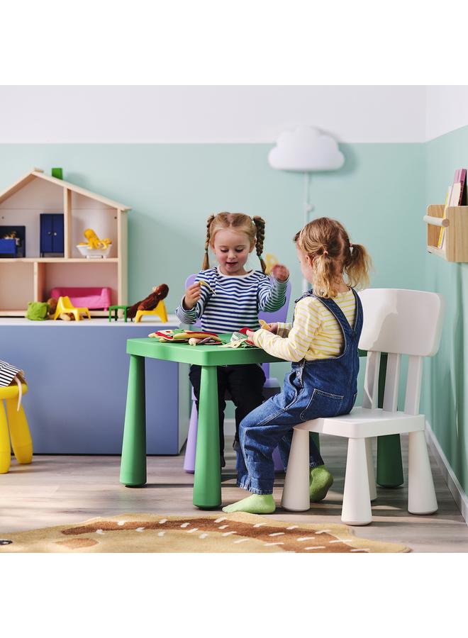 Zaboon Children's table, in/outdoor/bright green, 77x55 cm - Image 2