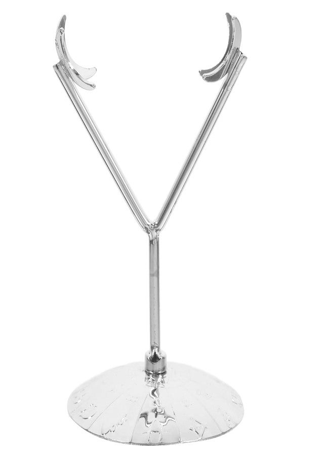 FUNOMOCYA Elegant Crystal Base Decorative Stand for Sphere Display Metal Support for Gemstones Minerals Natural Stones Versatile Easel for Home Office Decor - Image 1
