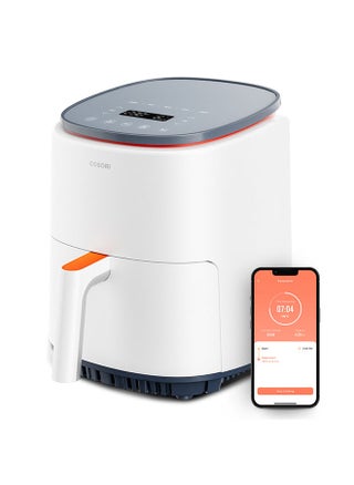 Digital Smart Air Fryer CAF-LI401S-WHT 3.8L .Nonstick Basket Cooker One-LED Display with One Touch Operation, 7 Functions and Smart Phone notifications - White - pzsku/Z49960A30710A9716BBDAZ/45/_/1679298331/4ec1782b-f0ab-41ca-9b08-274a23f2478a