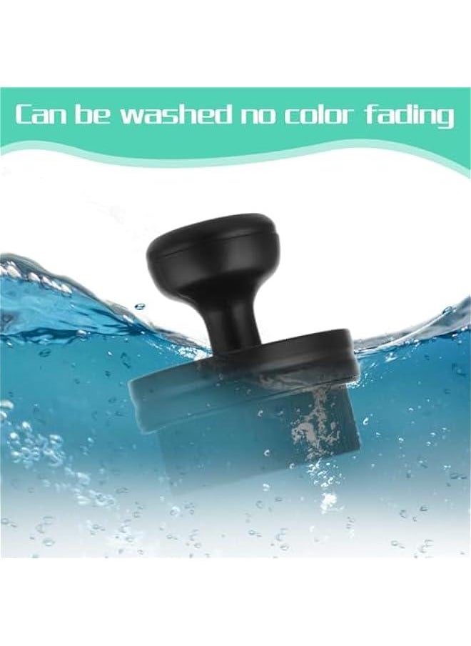 Generic Auto Tire Shine Brush, Car Tire Shine Applicator Brush with Stand Portable High-Density Tire Dressing Brush with Cover for Auto Detailing Cleaning Service(Black)  - Image 4