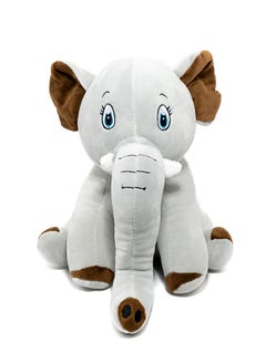 Toto Toys Cute Elephant Super Soft Stuffed Plush Toy For Kids,Boys And Girls -Grey & Brown Size 27 cm  - Image 1