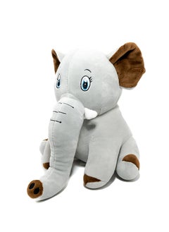 Toto Toys Cute Elephant Super Soft Stuffed Plush Toy For Kids,Boys And Girls -Grey & Brown Size 27 cm  - Image 3