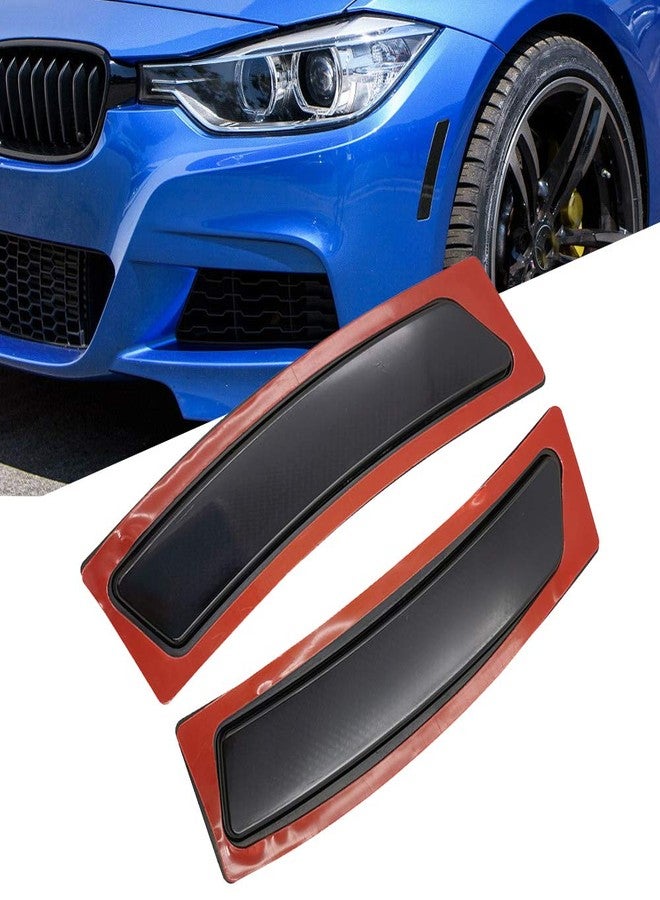 GSRECY Front Bumper Reflector Side Marker Lights For BMW F30 3 Series F32 F33 F36 4-Series (Smoke Lens) - Image 1