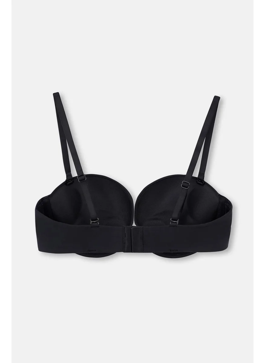 داجي Black 1080KC Lily Strapless Push-Up Padded Bra