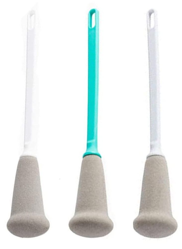 KASTWAVE Bottle Brush set | 3 Cleaning Brushes | Bottle Cleaner Set | Water Bottle Brush |Tube Brush | Wire Bottle Brush |Straw Brush | Glass Brush - Soft Cotton Tip to Prevent Scratches - Image 1