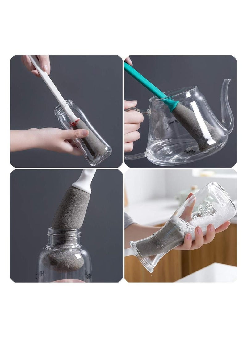 KASTWAVE Bottle Brush set | 3 Cleaning Brushes | Bottle Cleaner Set | Water Bottle Brush |Tube Brush | Wire Bottle Brush |Straw Brush | Glass Brush - Soft Cotton Tip to Prevent Scratches - Image 4