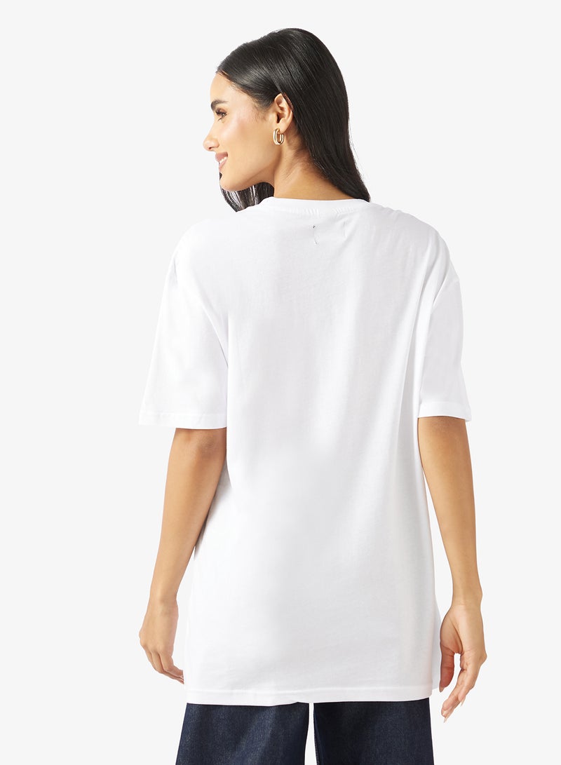 Ginger Cotton Oversize Travel Graphic T-shirt - Image 2