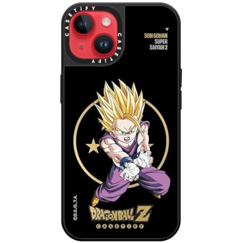 Casetify Mirror iPhone 14 Case 【Dragon Ball Colab/Reflective / 4.9ft Drop Protection/Magsafe】 - Super Saiyan Gohan - Silver on Black - Image 5