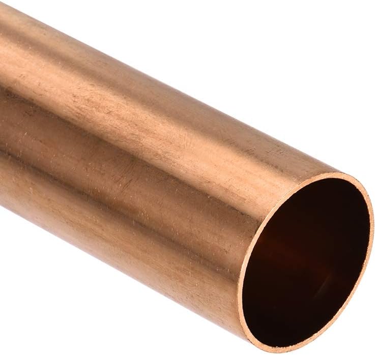 uxcell Copper Round Tube, 29mm OD 1mm Wall Thickness 100mm Length Straight Pipe Tubing 2 Pcs - Image 3
