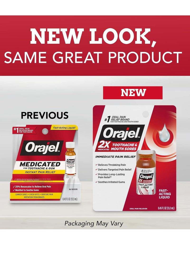 Orajel 2X Medicated Toothache & Mouth Sores Liquid, 0.45 Fl Oz - pzsku/Z499683138A261F4A5040Z/45/_/1735542971/518574fd-bfeb-4291-83e2-9303db0eaa7c