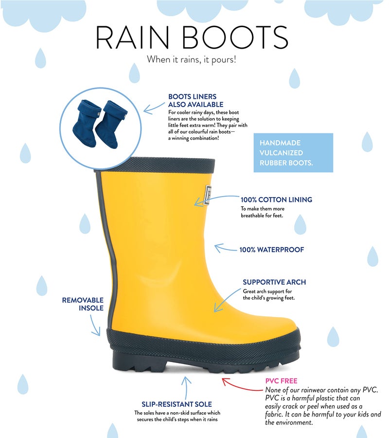 Hatley Unisex Kids Rain Boots, Yellow, 13 Little Kid - Image 5