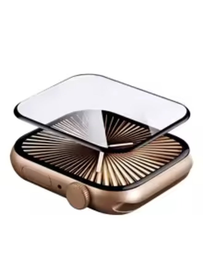 لاصقة حماية شاشة الساعة متوافقة مع ساعة أبل إصدار SE 3، مقاس 44 مم