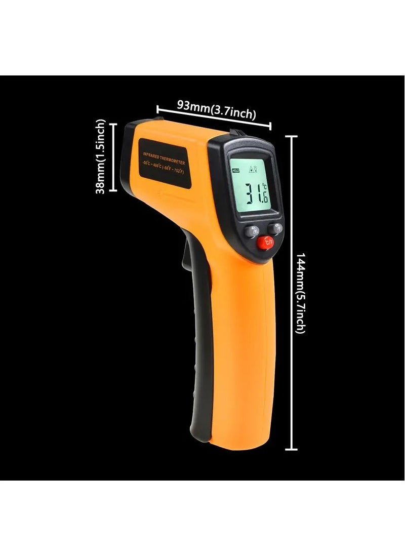 Arabest - Infrared Thermometer Gun, Laser Thermometer for Cooking, Pizza Oven, Griddle, Engine, HVAC, Laser Temperature Gun with Adjustable Emissivity & Max Measure -50℃~400℃ (Not for Human) - Image 1