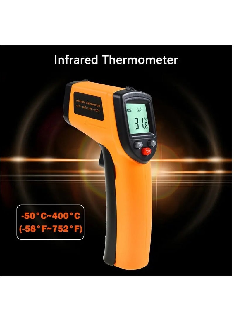 Arabest - Infrared Thermometer Gun, Laser Thermometer for Cooking, Pizza Oven, Griddle, Engine, HVAC, Laser Temperature Gun with Adjustable Emissivity & Max Measure -50℃~400℃ (Not for Human) - Image 1