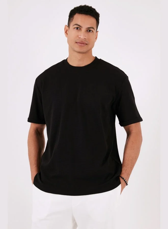Buratti  Buratti Cotton Crew Neck Regular Fit Basic T Shirt Men's T SHIRT 5902731 for Men | Best Price UAE