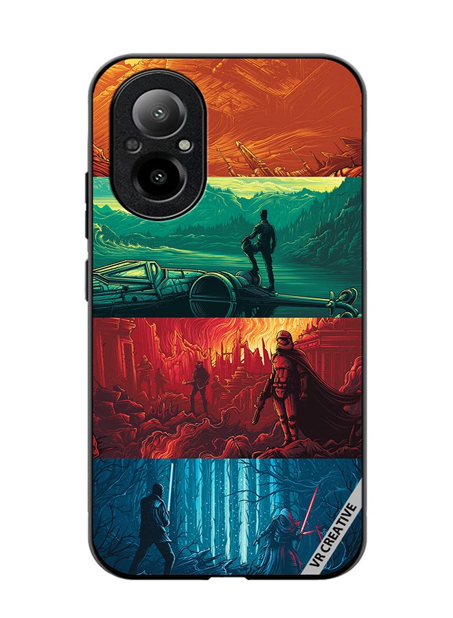 VR CREATIVE Protective Case Cover For Realme C67 4G Phases Of Life Design Multicolour - Image 1