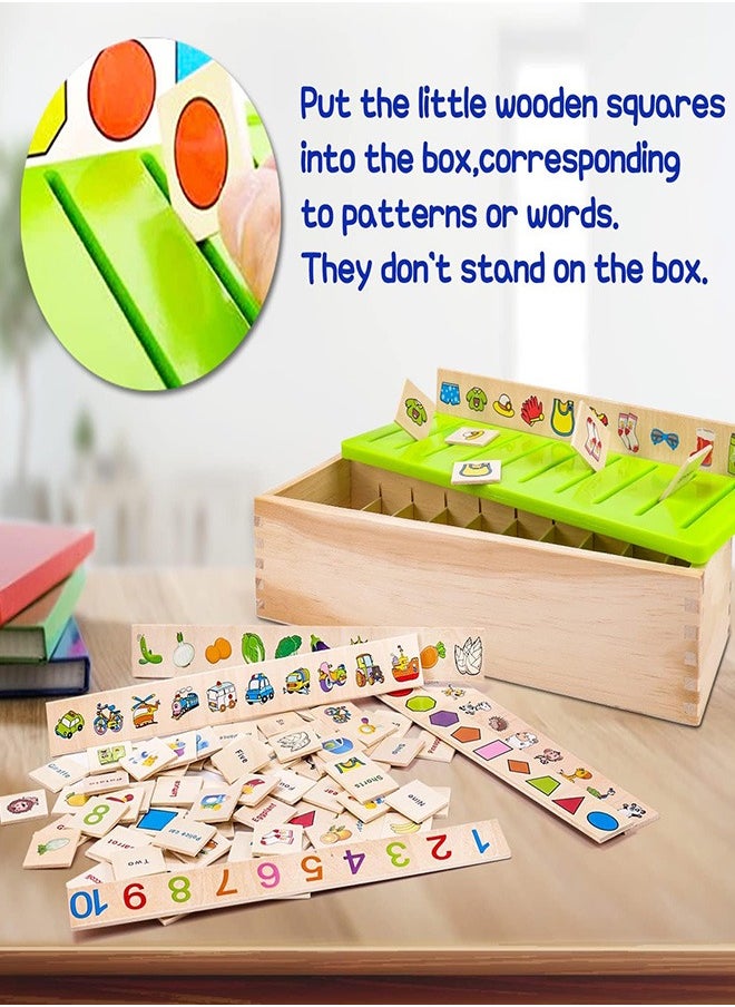 joyzzz Wooden Montessori Toys for Toddlers Learning Activities Sorting Box Educational Toysfor Girls Boys Age 1 2 3 4 Year.  - Image 4