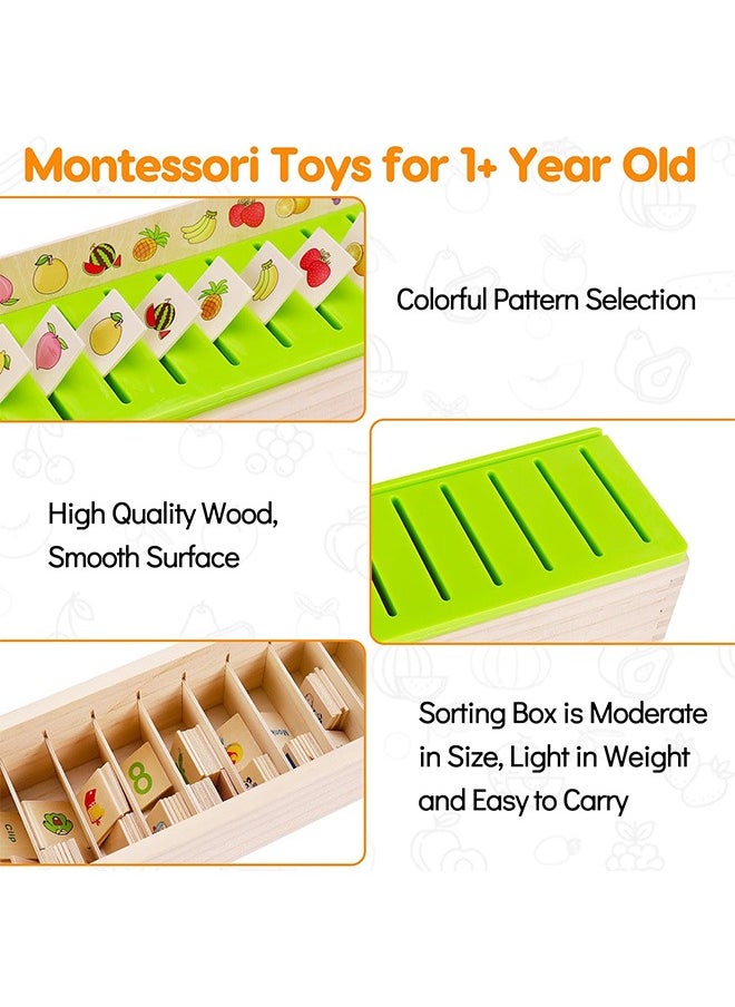 joyzzz Wooden Montessori Toys for Toddlers Learning Activities Sorting Box Educational Toysfor Girls Boys Age 1 2 3 4 Year.  - Image 3