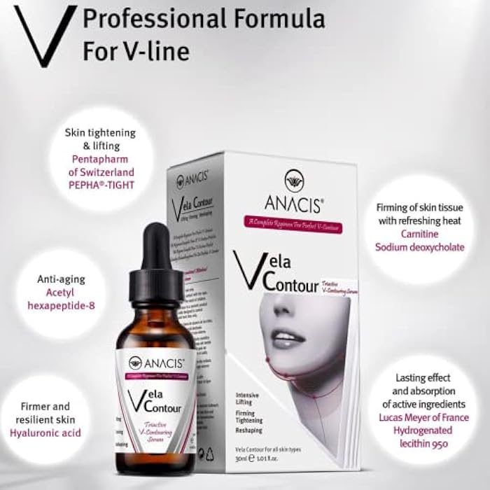 Anacis Advanced Neck Serum – V line Jawline - Fine Lines - Neck Wrinkles - Sagging Skin - Serum for Women and Men. Anacis 30ml - Image 4