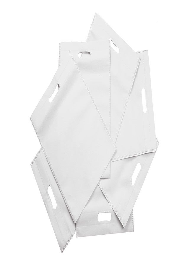 V4L White Color D-Cut Cloth Carry Bag, Handle Bag, Shopping Bag, Daily Use Bag, Gift Bag (13x18, Pack of 25) - Image 5