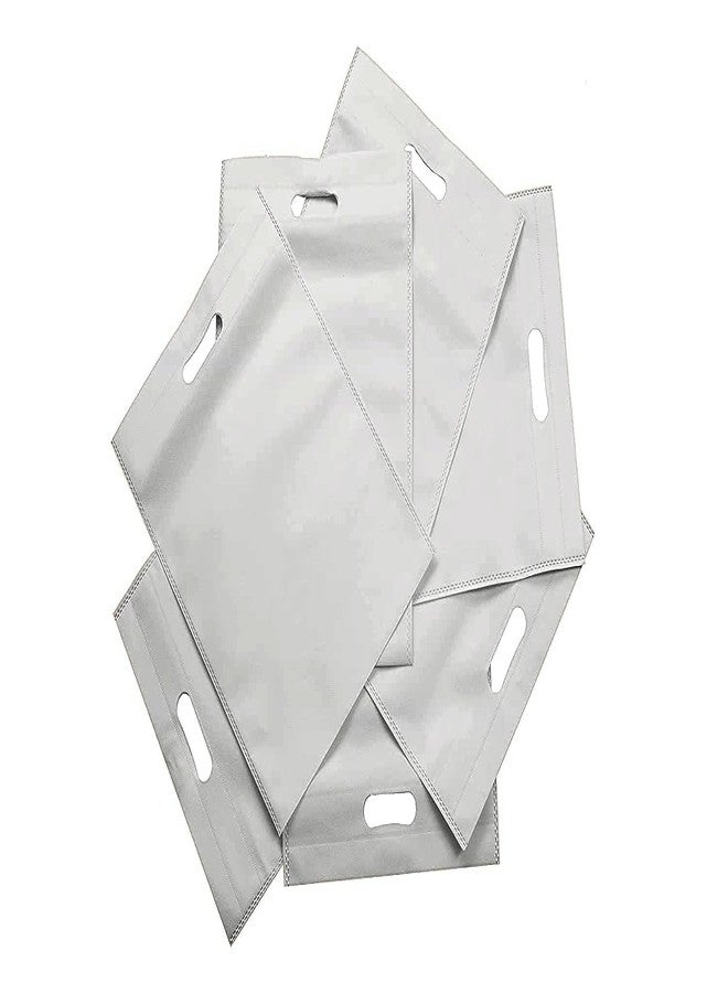 V4L White Color D-Cut Cloth Carry Bag, Handle Bag, Shopping Bag, Daily Use Bag, Gift Bag (13x18, Pack of 25) - Image 4