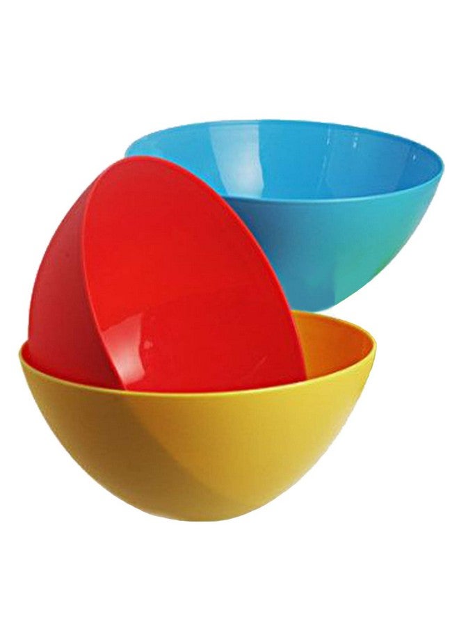 Kuber Industries Plastic Microwave Safe 6 Pieces Mixing Bowl Set- 500,1000 ML (Multi) - CTKTC034748 - Image 4