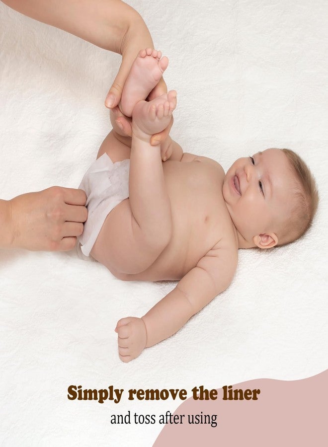 Mama Koala بطانات حفاضات طبيعية قابلة للتخلص منها من ماما كوالا لحفاضات القماش، 200 ورقة (عبوتين)  - Image 5