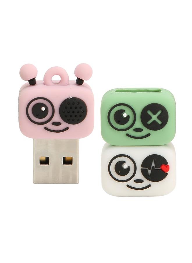 Thoraya PVC Cartoon Bee Car Music USB Flash Drive Three Bees - Pink 32GB  - Image 3