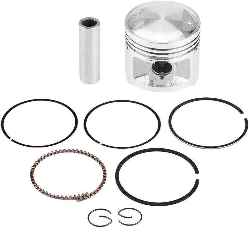 woobles Piston Assembly, 58mm / 2.3in Metal Motorcycle Piston Rings Assembly Kit Set for CG 125cc ATV Dirt Bike Go Kart Auto Replacement Parts - Image 1