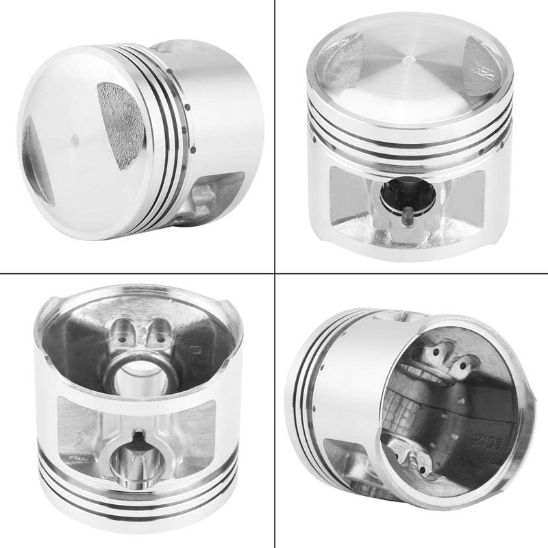 woobles Piston Assembly, 58mm / 2.3in Metal Motorcycle Piston Rings Assembly Kit Set for CG 125cc ATV Dirt Bike Go Kart Auto Replacement Parts - Image 2