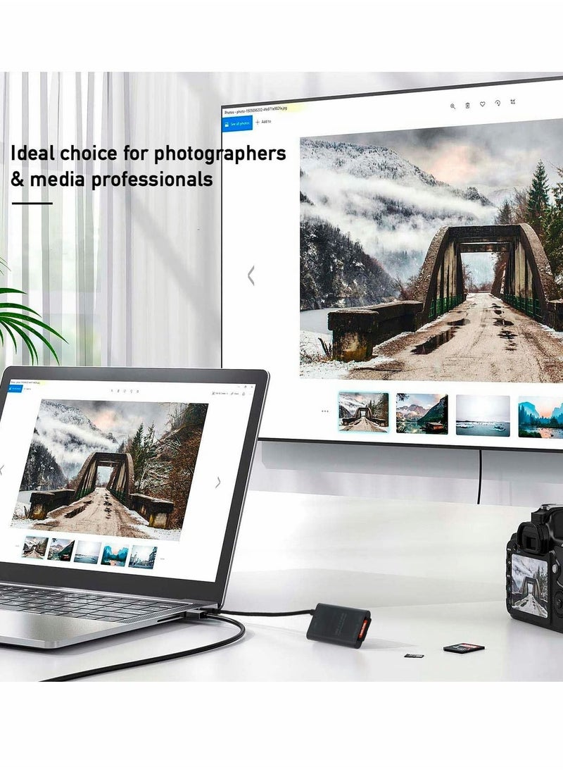 SYOSI - SD Card Reader, USB-C to SD or Micro SD Card Adapter and USB 3.0 Port - Image 1