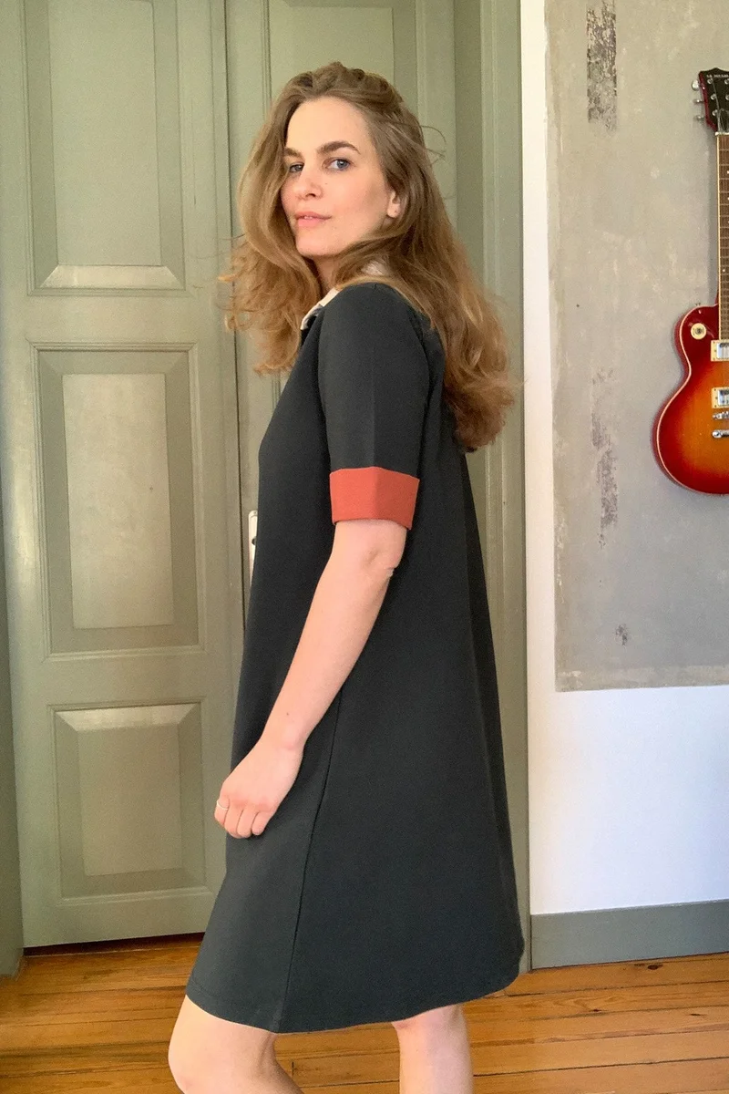 trendyol Colorblock Polo Dress